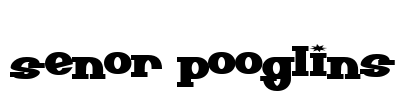 Senor Pooglins Font Image