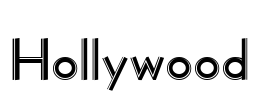 Hollywood Font Image