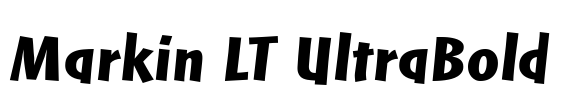Markin LT UltraBold Font Image