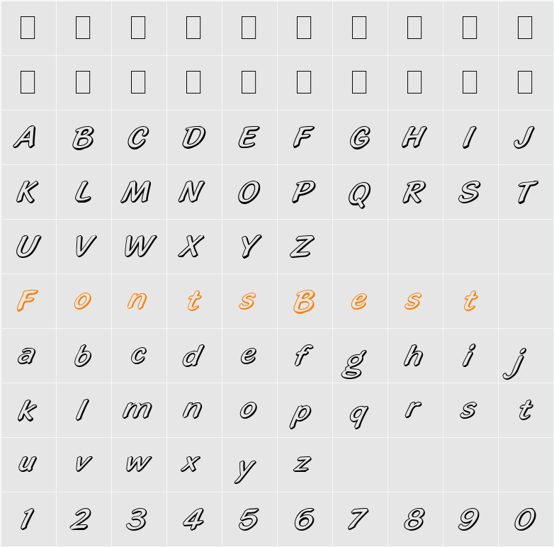 Highlight LET Character Map