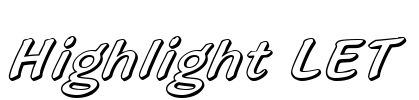 Highlight LET Font Image