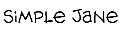 Simple Jane Font Image