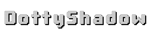 DottyShadow Font Image
