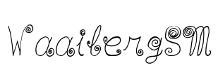 WaaibergSM Font Image