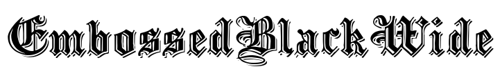 EmbossedBlackWide