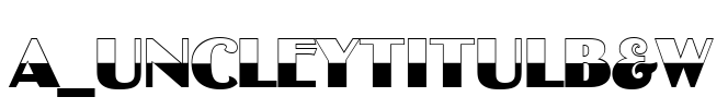 a_UncleyTitulB&W Font Image