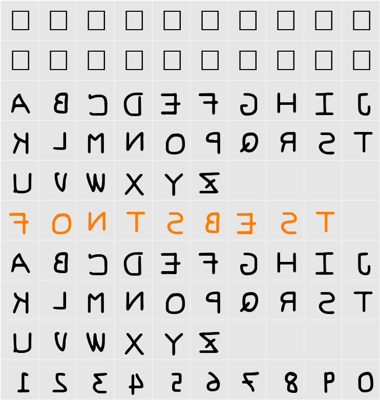 Pf_vvbf6s Character Map