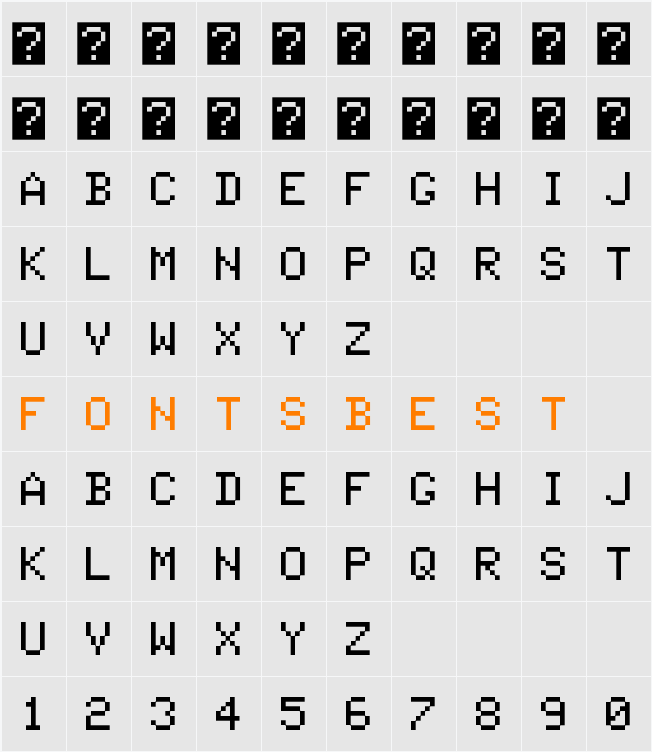 Tandysoft Character Map