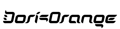 DorisOrange Font Image