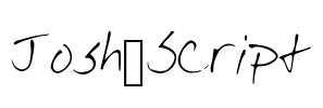 Josh_Script Font Image