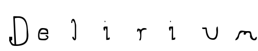 Delirium Font Image