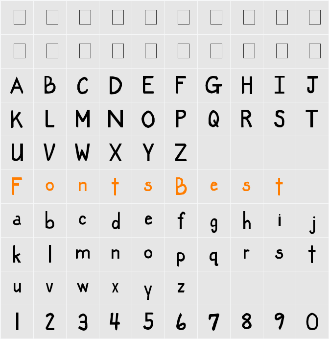 LM Classic Character Map