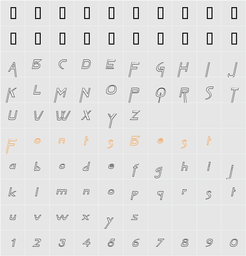 Tablet-Hollow-Extended Character Map