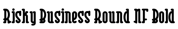 Risky Business Round NF Bold Font Image