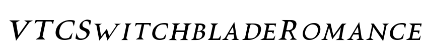 VTCSwitchbladeRomance Font Image