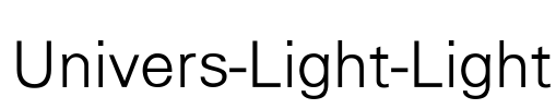 Univers-Light-Light Font Image