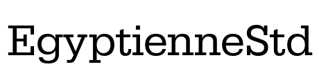 EgyptienneStd Font Image