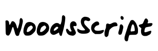 WoodsScript Font Image