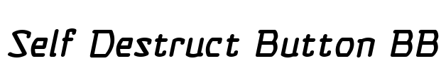 Self Destruct Button BB Font Image