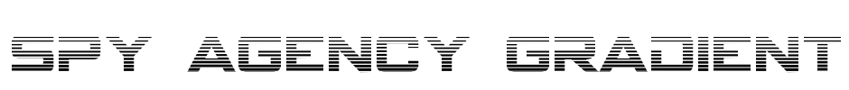 Spy Agency Gradient Font Image