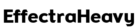 EffectraHeavy Font Image