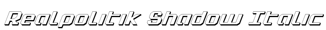 Realpolitik Shadow Italic Font Image