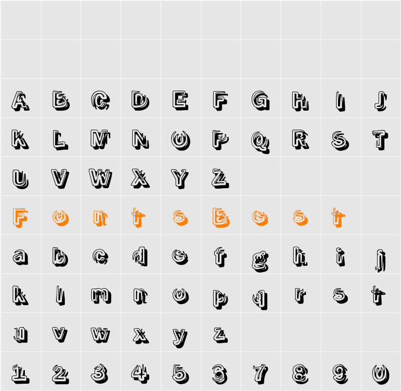 SmokeShadow Character Map