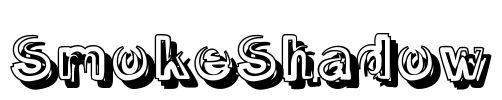 SmokeShadow Font Image