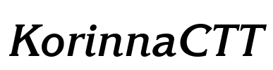 KorinnaCTT Font Image