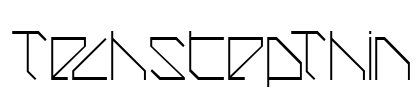 TechstepThin Font Image