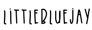 LittleBlueJay Font Image