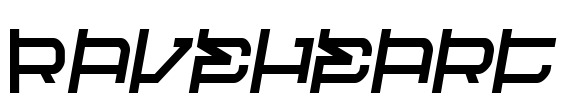 Raveheart Font Image