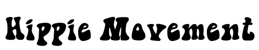 Hippie Movement Font Image