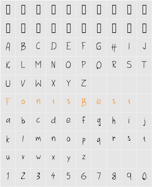 Three Dots Character Map