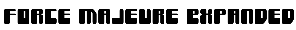 Force Majeure Expanded Font Image