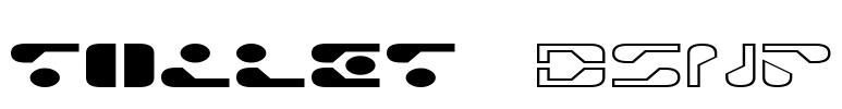 TOILET dsnp Font Image