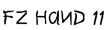 FZ HAND 11 Font Image