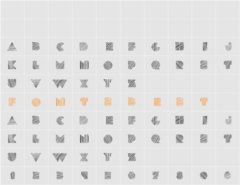 kstexture Character Map