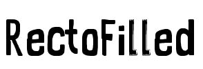 RectoFilled Font Image
