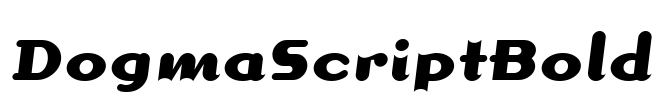 DogmaScriptBold Font Image
