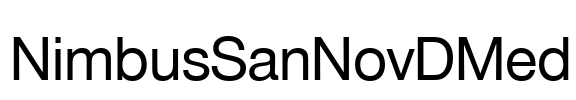 NimbusSanNovDMed Font Image