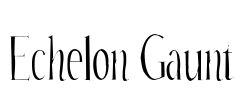 Echelon Gaunt Font Image