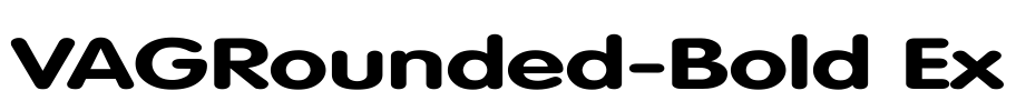 VAGRounded-Bold Ex