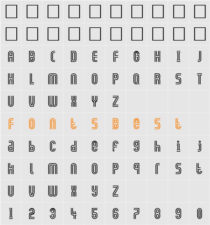 Galledis Character Map