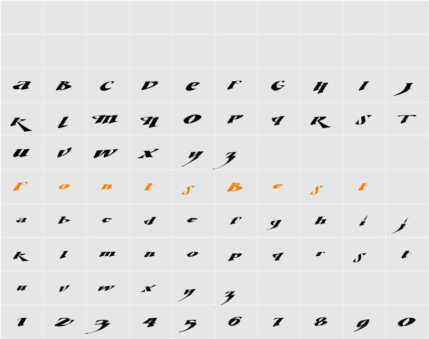LHF Diptripflipfantasia Character Map
