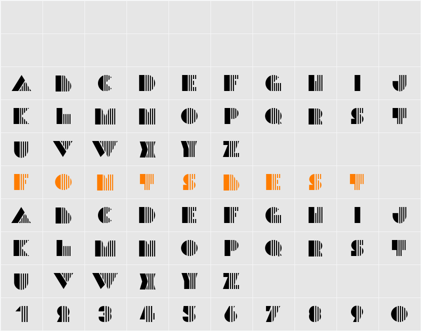 Groove Character Map