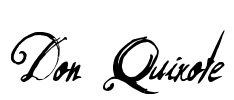 Don Quixote Font Image