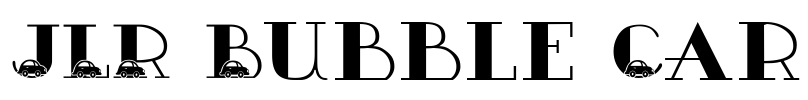 JLR Bubble Car Font Image