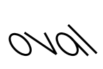 Oval Font Image