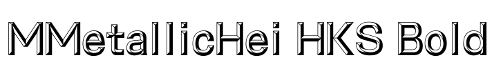 MMetallicHei HKS Bold